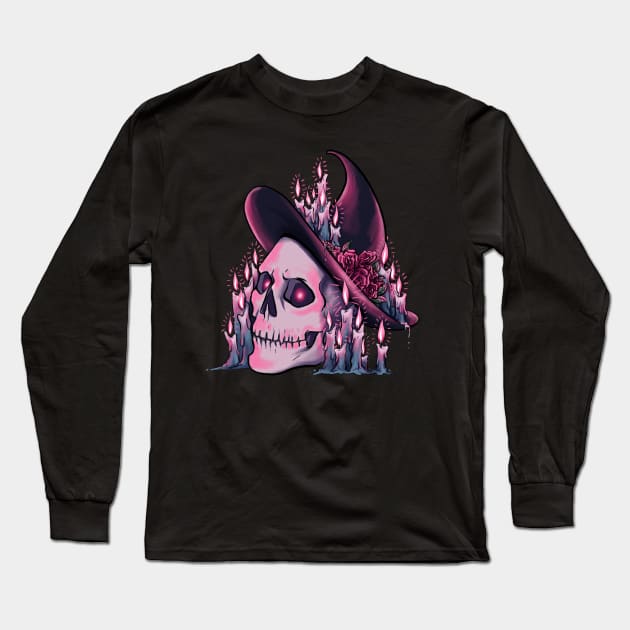 Witch Hat Holder Long Sleeve T-Shirt by Molly11